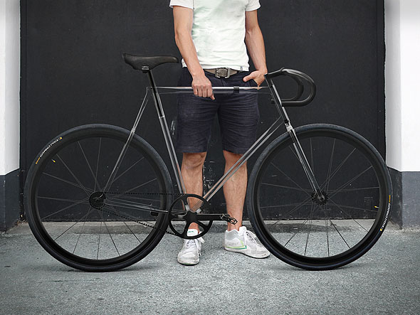 Photo: The Clarity Bike is the next project within the material focus of designaffairs’ studio projects.