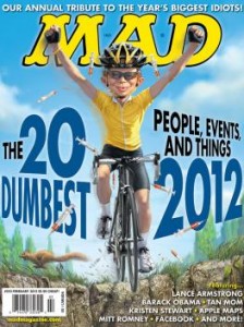 Photo: Mad Magazine’s year-end issue and the “Bum Steer”.